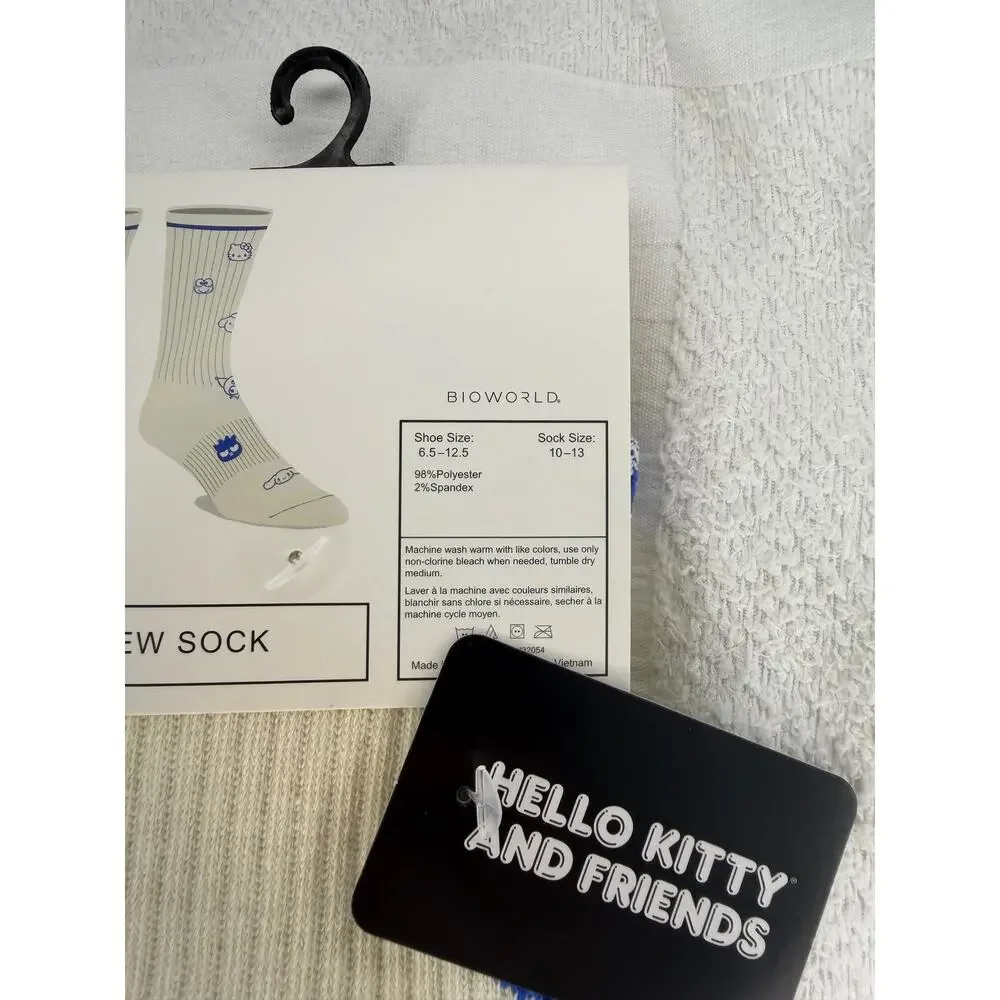 Bioworld Hello Kitty and Friends Crew Socks NWT